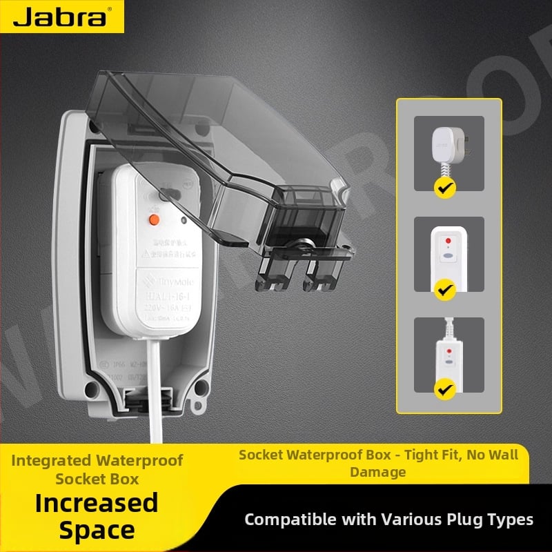 Jabra ενσωματωμένος αδιάβροχος ακροδέκτης μπάνιου με προστασία από διαρροές και σύνδεση θερμαντήρα κάθισματος τουαλέτας