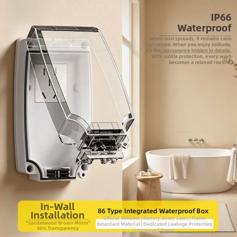 Jabra ενσωματωμένος αδιάβροχος ακροδέκτης μπάνιου με προστασία από διαρροές και σύνδεση θερμαντήρα κάθισματος τουαλέτας