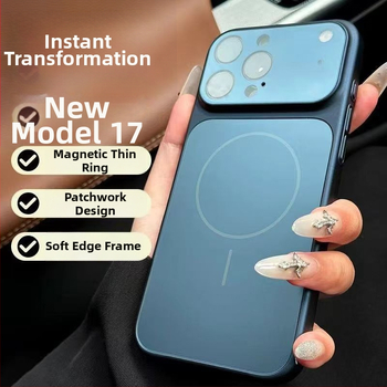 Θήκη iPhone με ματ φινίρισμα, ανθεκτική σε πτώσεις και προστασία φακού, μαγνητική προσκόλληση, για iPhone 15–17 Pro/Max, σε ποικιλία χρωμάτων