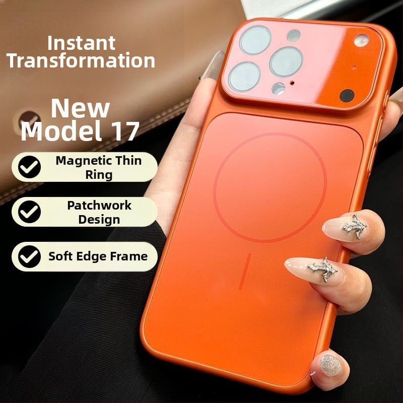 Θήκη iPhone με ματ φινίρισμα, ανθεκτική σε πτώσεις και προστασία φακού, μαγνητική προσκόλληση, για iPhone 15–17 Pro/Max, σε ποικιλία χρωμάτων