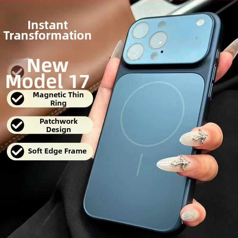 Θήκη iPhone με ματ φινίρισμα, ανθεκτική σε πτώσεις και προστασία φακού, μαγνητική προσκόλληση, για iPhone 15–17 Pro/Max, σε ποικιλία χρωμάτων