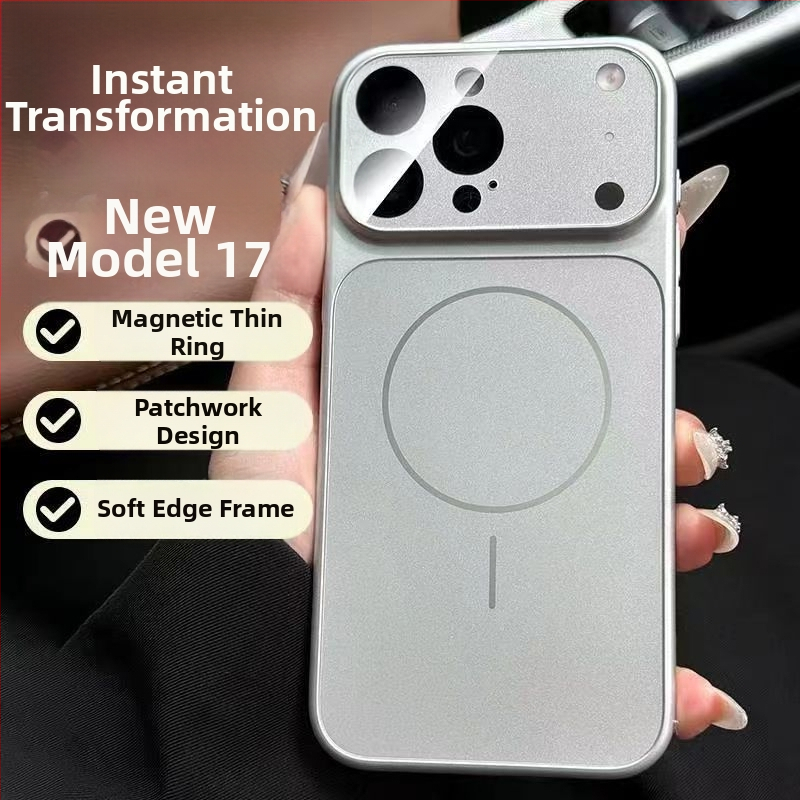 Θήκη iPhone με ματ φινίρισμα, ανθεκτική σε πτώσεις και προστασία φακού, μαγνητική προσκόλληση, για iPhone 15–17 Pro/Max, σε ποικιλία χρωμάτων