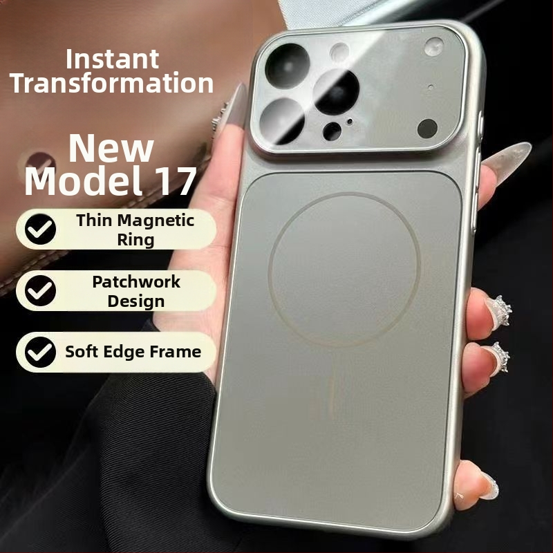 Θήκη iPhone με ματ φινίρισμα, ανθεκτική σε πτώσεις και προστασία φακού, μαγνητική προσκόλληση, για iPhone 15–17 Pro/Max, σε ποικιλία χρωμάτων