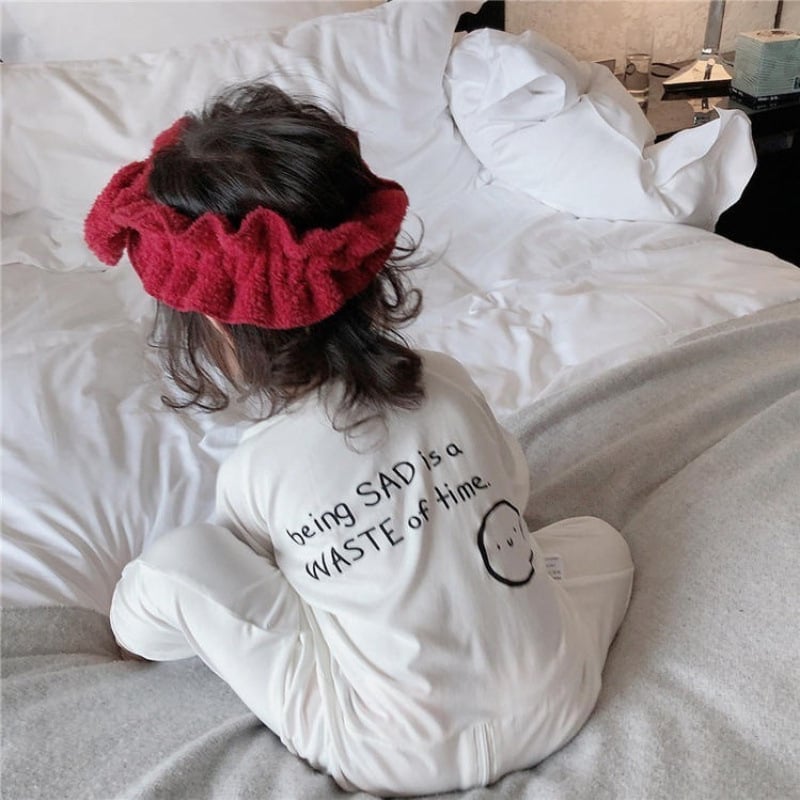 Бебешки пижами, едно парче спално облекло от модалова тъкан, тънък летен стил, спално гнездо с Anti-Kick Quilt, модерен минимализъм