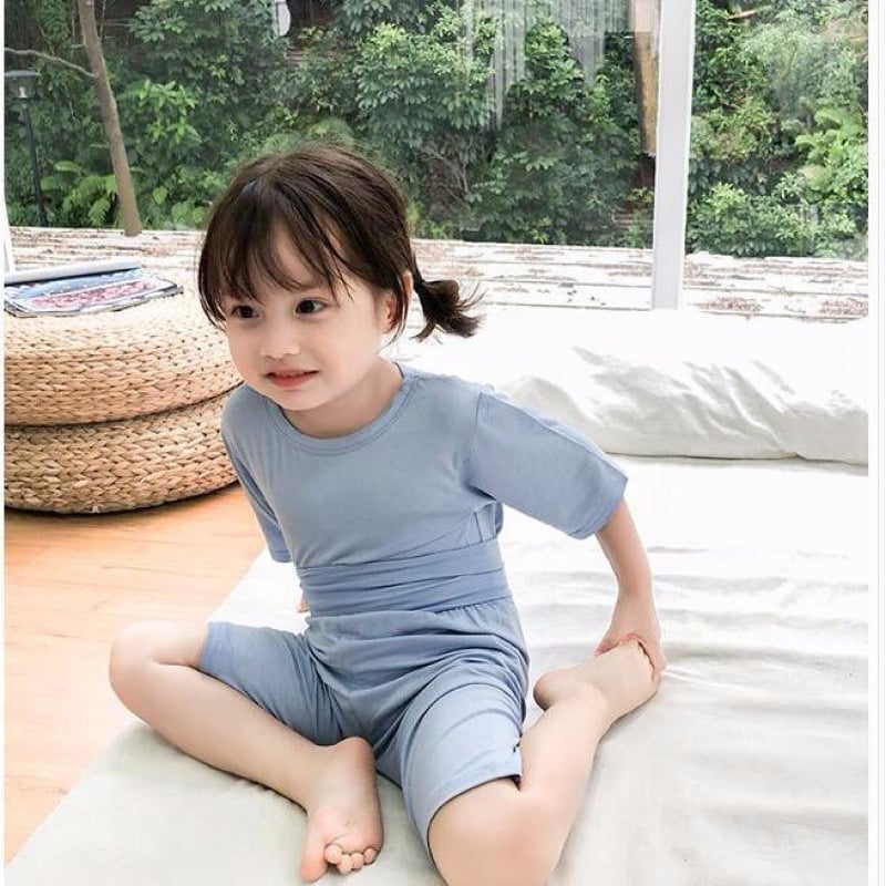 Бебешки пижами, едно парче спално облекло от модалова тъкан, тънък летен стил, спално гнездо с Anti-Kick Quilt, модерен минимализъм