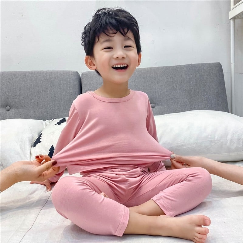 Бебешки пижами, едно парче спално облекло от модалова тъкан, тънък летен стил, спално гнездо с Anti-Kick Quilt, модерен минимализъм