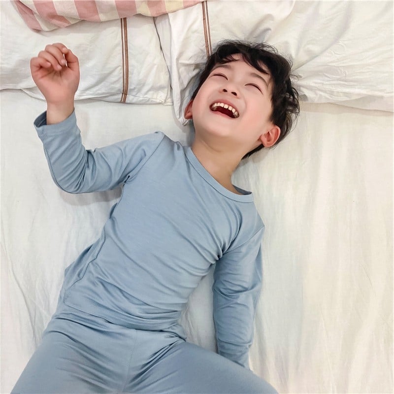 Бебешки пижами, едно парче спално облекло от модалова тъкан, тънък летен стил, спално гнездо с Anti-Kick Quilt, модерен минимализъм