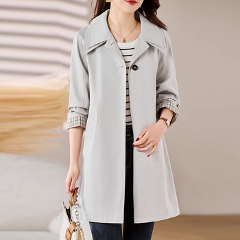 Dámsky trenčkot z chenille, dvojitý golier, bez rukávov, gombíky a vrecká, jar 2025