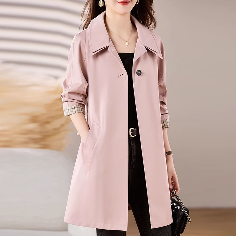 Dámsky trenčkot z chenille, dvojitý golier, bez rukávov, gombíky a vrecká, jar 2025