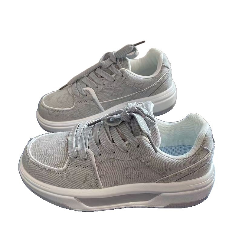Unisex srednje visoke tenisice s debelom potplatom; gornji dio: TPU + umjetna koža + tkanina; potplat: PU; zatvaranje: vezanje; visina pete: 3-5 cm