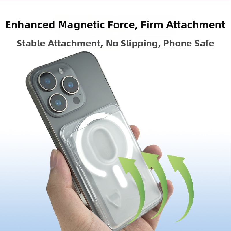 Magnetický držiteľ kariet pre iPhone 16 – matný PC pevný kryt, vlastné logo, magnetický zadný štítok