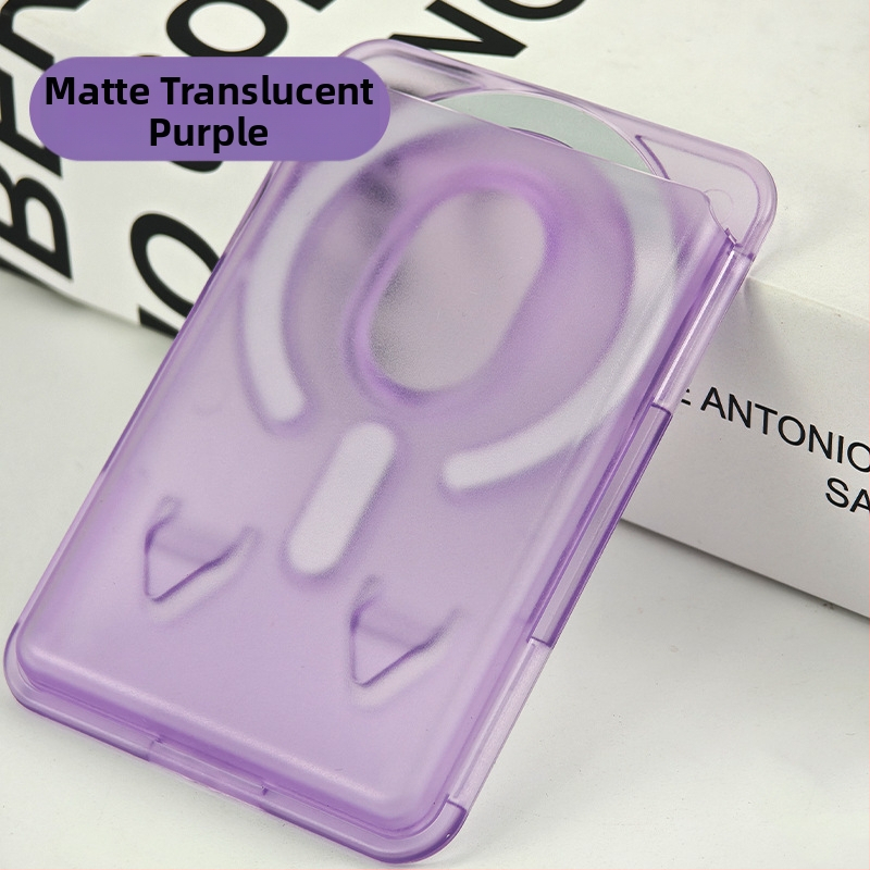 Mágneses kártyatartó iPhone 16-höz – matt PC keményhéj, logó testreszabás, mágneses hátoldali matrica