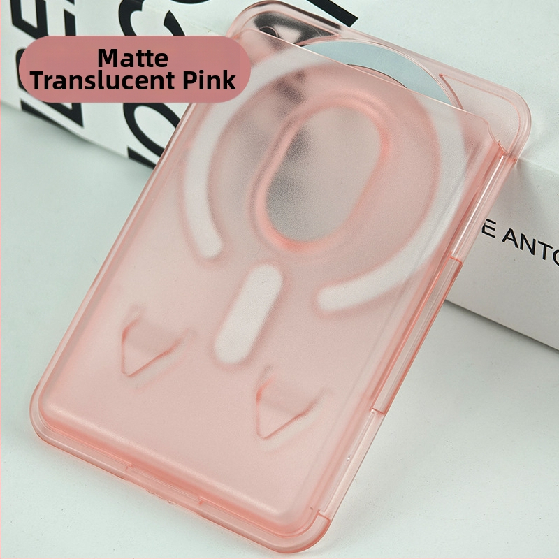 Mágneses kártyatartó iPhone 16-höz – matt PC keményhéj, logó testreszabás, mágneses hátoldali matrica