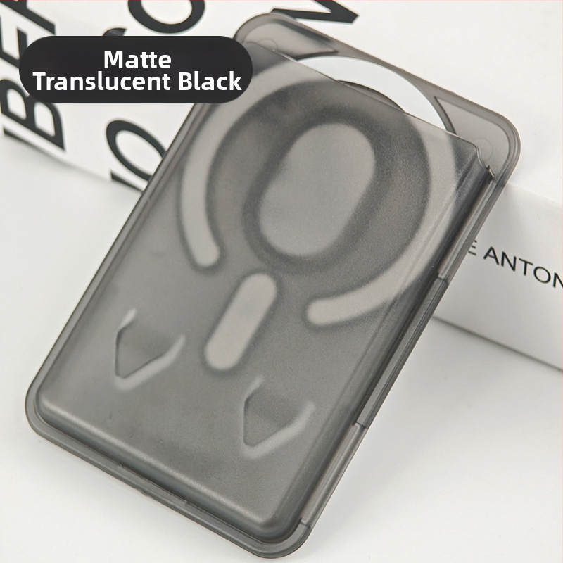 Mágneses kártyatartó iPhone 16-höz – matt PC keményhéj, logó testreszabás, mágneses hátoldali matrica