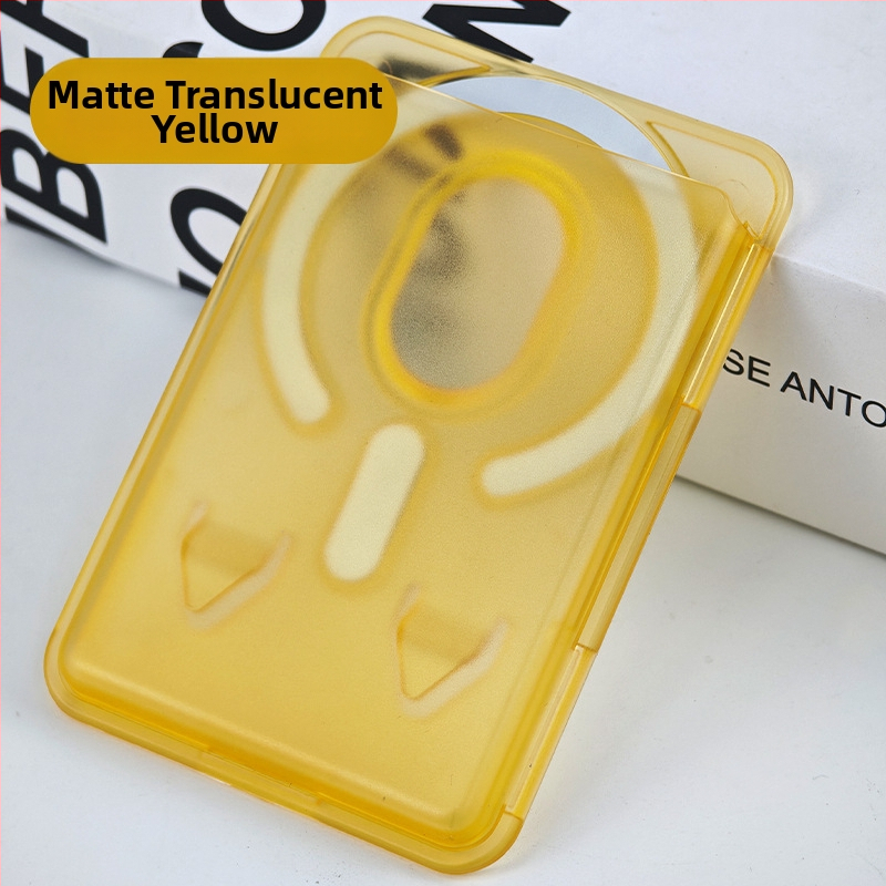 Mágneses kártyatartó iPhone 16-höz – matt PC keményhéj, logó testreszabás, mágneses hátoldali matrica