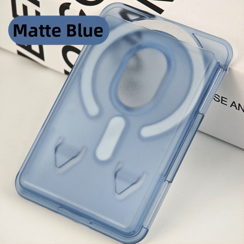 Mágneses kártyatartó iPhone 16-höz – matt PC keményhéj, logó testreszabás, mágneses hátoldali matrica