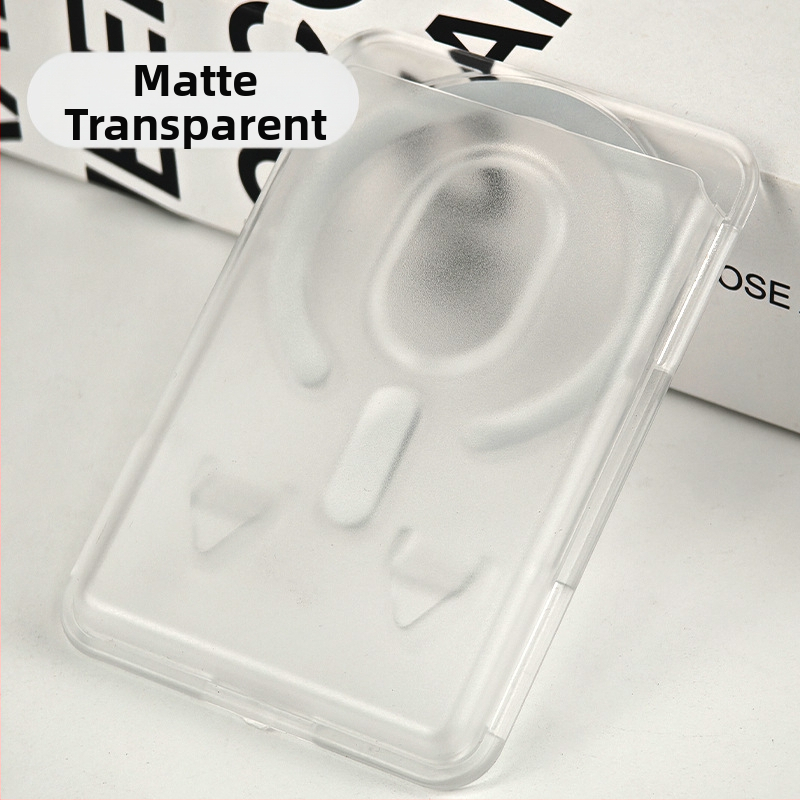 Mágneses kártyatartó iPhone 16-höz – matt PC keményhéj, logó testreszabás, mágneses hátoldali matrica