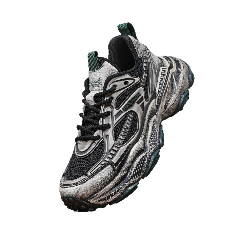 Muške Dad Shoes, za sve sezone, mrežni gornji dio, mikrovlakna koža, gumeni potplat