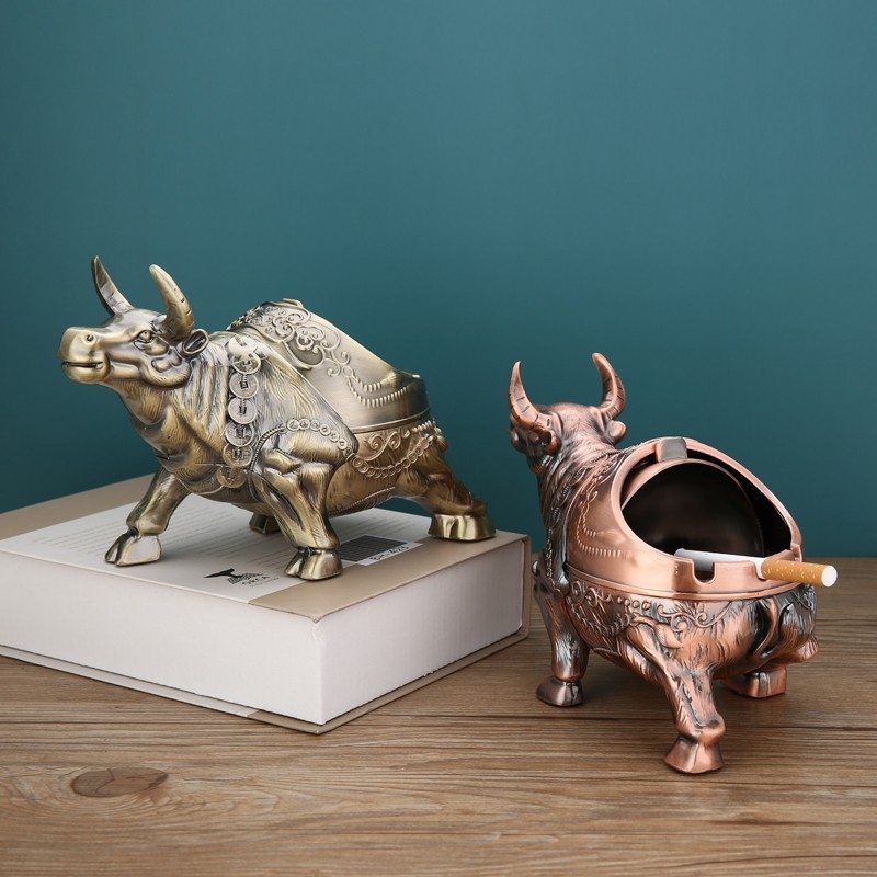 Σταχτοδοχείο με καπάκι – μεταλλικό διακοσμητικό για σπίτι και γραφείο, αντι-διασποράς στάχτης, σκανδιναβικό στυλ, διακριτικός πολυτελής χαρακτήρας, προέλευση Zhejiang