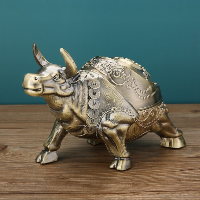 Σταχτοδοχείο με καπάκι – μεταλλικό διακοσμητικό για σπίτι και γραφείο, αντι-διασποράς στάχτης, σκανδιναβικό στυλ, διακριτικός πολυτελής χαρακτήρας, προέλευση Zhejiang