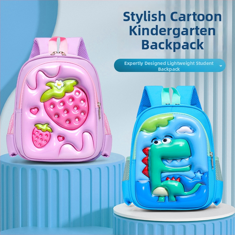 Batoh do škôlky pre deti 2-6 rokov, unisex, Oxford tkanina, priedušný, popruhy s vzdušným vankúšom, anime kreslený vzor