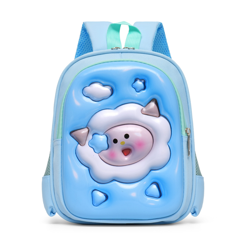 Детска раничка за градина 2-6 години, унисекс, Oxford плат, дишаща, презрамки с въздушна възглавница, аниме карикатурен принт