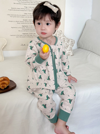 Happy Pig Sac de dormit pentru copii cu picioare separate - exterior și căptușire 95% bumbac, fermoar metalic, model desen animat, potrivit pentru iarnă/toamnă