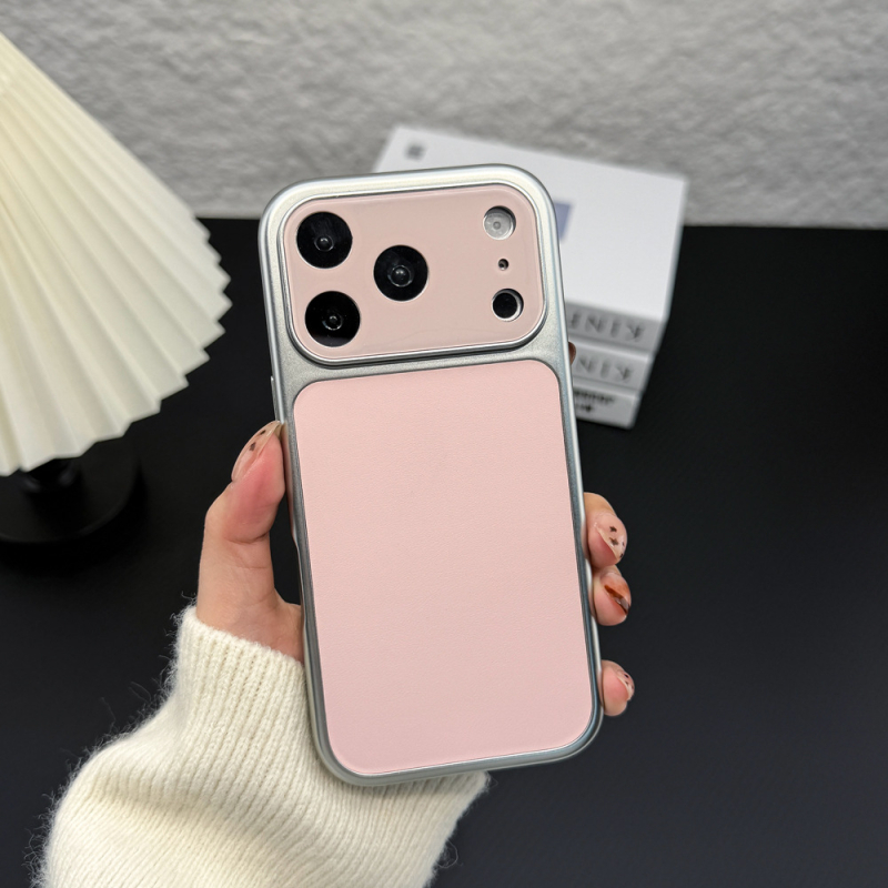 Magnetický obal na iPhone 17 Pro Max, imitácia kože, odolný voči opotrebeniu, proti pádu, úplný film na ochranu objektívu