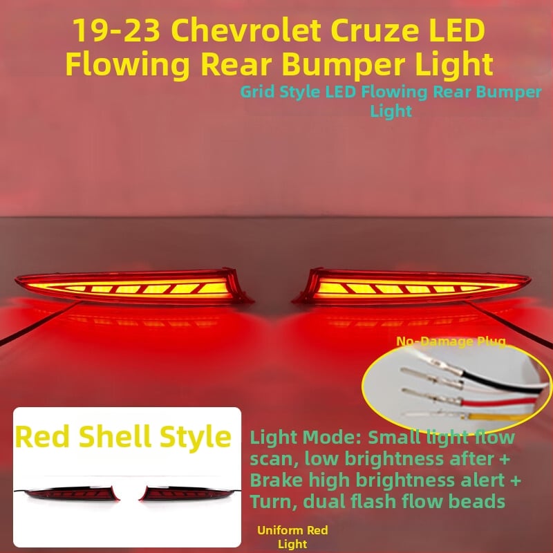MOZNA LED πίσω φανάρι προφυλακτήρα για Chevrolet Cruze, συμβατό με 23 στυλ πίσω φώτων, 3-5W, 12V, 4000lm