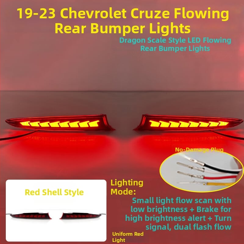 MOZNA LED πίσω φανάρι προφυλακτήρα για Chevrolet Cruze, συμβατό με 23 στυλ πίσω φώτων, 3-5W, 12V, 4000lm