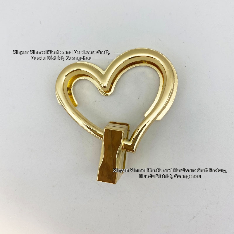 Κλειδαριά σχήματος καρδιάς με περιστροφή για τσάντες - Μοντέλο 659, Κράμα ψευδαργύρου, New Beauty