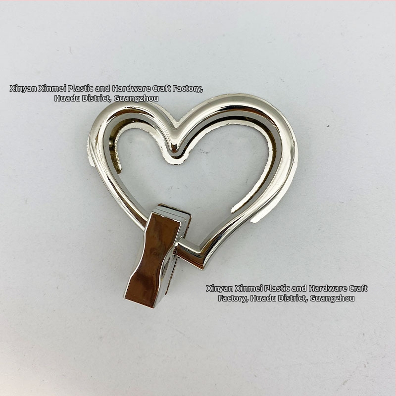 Κλειδαριά σχήματος καρδιάς με περιστροφή για τσάντες - Μοντέλο 659, Κράμα ψευδαργύρου, New Beauty