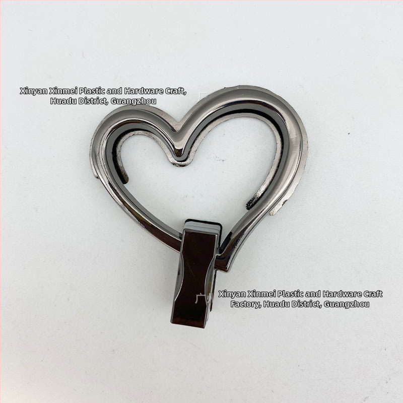 Κλειδαριά σχήματος καρδιάς με περιστροφή για τσάντες - Μοντέλο 659, Κράμα ψευδαργύρου, New Beauty