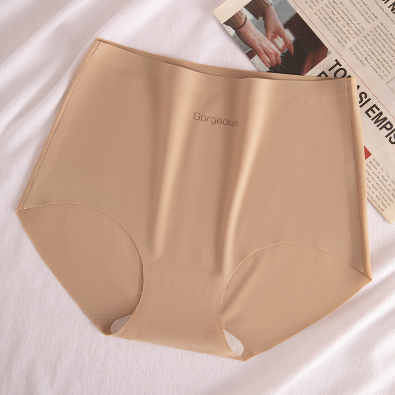 Bešavne ženske gaćice za jogu i fitness – Ice Silk najlon, prozračné, antibakterijske, visok struk