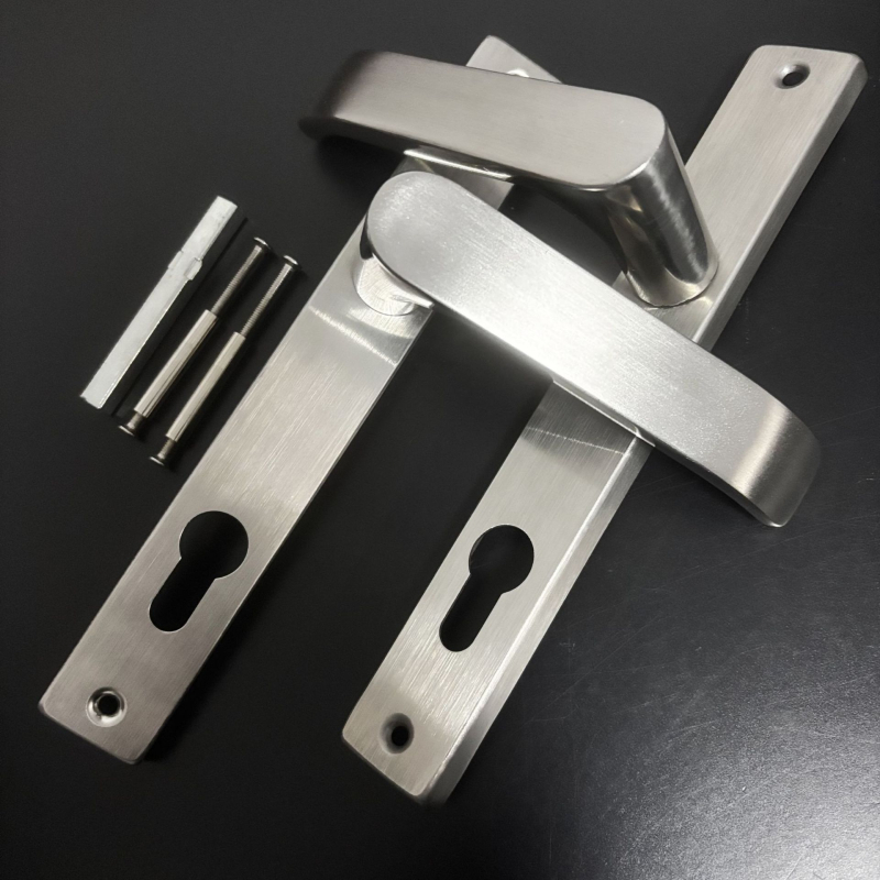 Brava s ručkom za izuzetno uska vrata, nehrđajući čelik, model HW Narrow Surface-G22 (za aluminijska i drvena vrata)