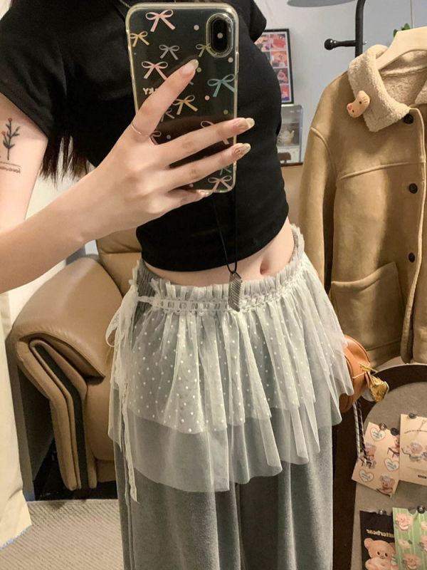 Φούστα bodycon – κορεατικού στυλ, κεντήματα με μικρά λουλούδια, ζώνη με κορδόνι; (Τύπος φούστας: bodycon; Κατηγορία: μισό-φούστα; Μήκος: κοντή; Υλικό: πολυεστέρας με μεταξένια γυαλάδα; Στυλ: εθνο-retro)