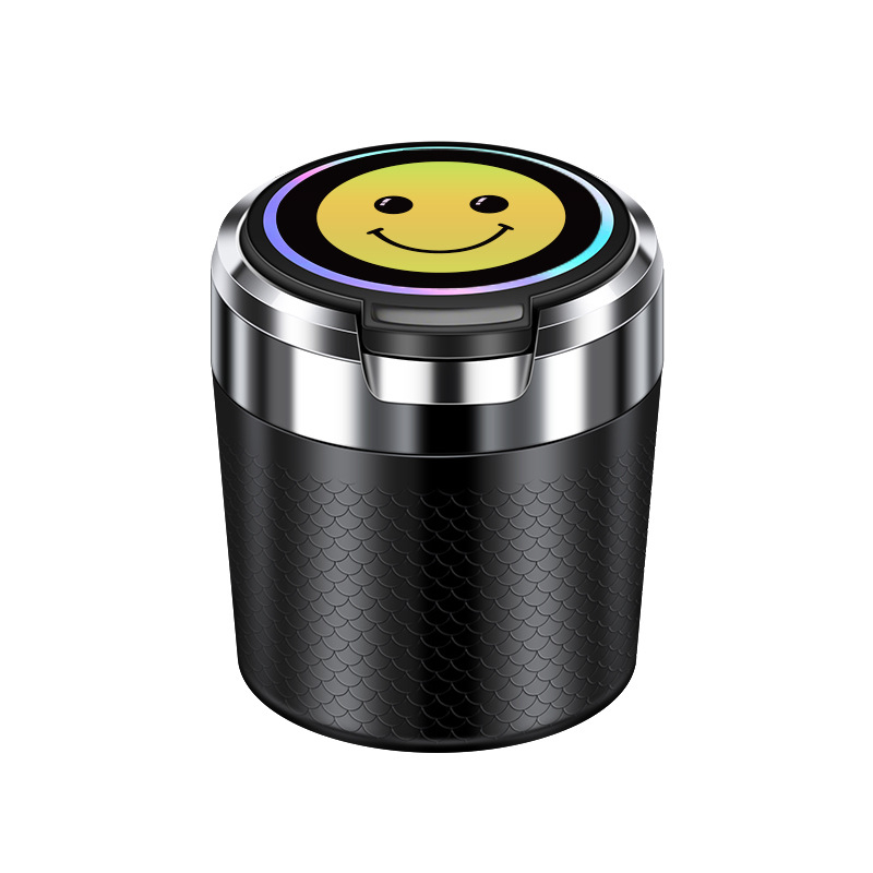 Scrumieră auto cu design dragon-scale, interior ceramic, model T05, proces de topire, greutate 134 g