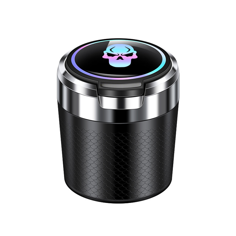 Scrumieră auto cu design dragon-scale, interior ceramic, model T05, proces de topire, greutate 134 g