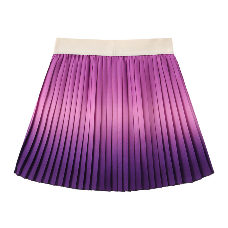 Fustă sport plisată pentru fete, 100% poliester, fustă pentru copii, vara 2025