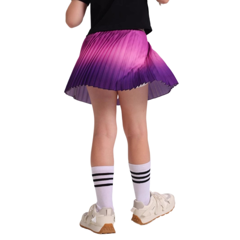 Fustă sport plisată pentru fete, 100% poliester, fustă pentru copii, vara 2025