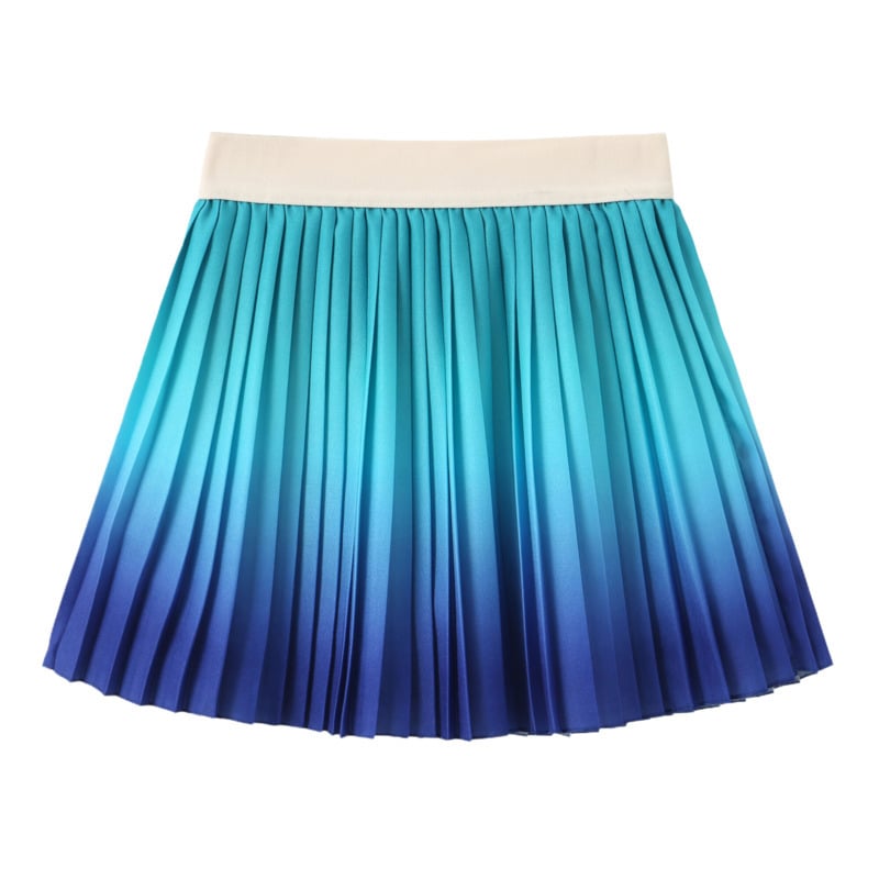 Fustă sport plisată pentru fete, 100% poliester, fustă pentru copii, vara 2025