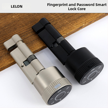 Cilindru de încuietare inteligent cu amprentă, parolă și deblocare prin gesturi (model C001b; material: aliaj de zinc + aliaj de aluminiu; greutate: 365 g; deblocare: amprentă, parolă, gesturi; potrivit pentru uși de camere, uși interioare, uși de intrare,