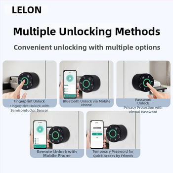 Cilindru de încuietare inteligent cu amprentă, parolă și deblocare prin gesturi (model C001b; material: aliaj de zinc + aliaj de aluminiu; greutate: 365 g; deblocare: amprentă, parolă, gesturi; potrivit pentru uși de camere, uși interioare, uși de intrare,