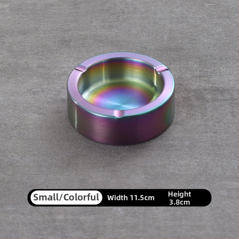 Пепелник от дебела неръждаема стомана, с персонализирано лого, за интернет кафе, барове и домашна употреба, ветроустойчив и удароустойчив