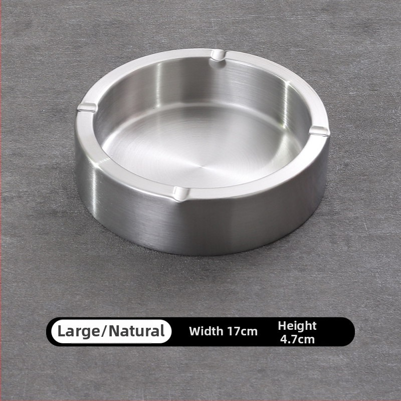 Пепелник от дебела неръждаема стомана, с персонализирано лого, за интернет кафе, барове и домашна употреба, ветроустойчив и удароустойчив