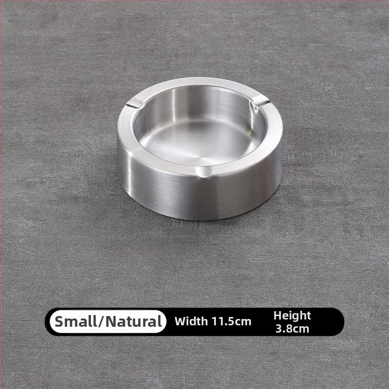 Пепелник от дебела неръждаема стомана, с персонализирано лого, за интернет кафе, барове и домашна употреба, ветроустойчив и удароустойчив