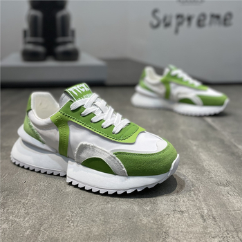 Pantofi sport bărbați dad shoes, respiranți, partea superioară din pânză, talpa din cauciuc, închidere cu șireturi