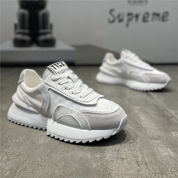 Pantofi sport bărbați dad shoes, respiranți, partea superioară din pânză, talpa din cauciuc, închidere cu șireturi