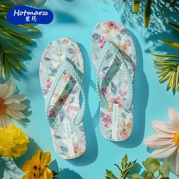 Női platformos szandál, pánt a lábujjak között, PVC felső és talp, laza stílus, nyár 2025