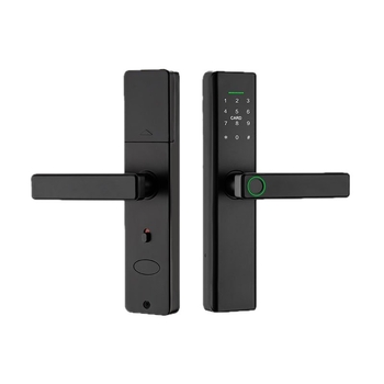 Pametna brava za vrata s otiskom prsta i lozinkom, otvaranje jednim dodirom, daljinsko otključavanje unutarnjih vrata. Model: P12; Kapacitet otisaka: 100; Vrijeme skeniranja: <0,25 s; Postotak lažnog prihvaćanja: 0,01%; Raspon debljine vrata: 30–50 mm